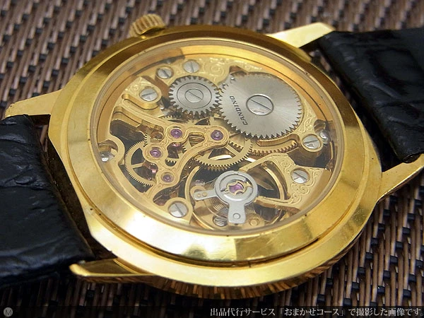 Candino Double-Sided Skeleton Roman Index 2-Hand Manual Wind