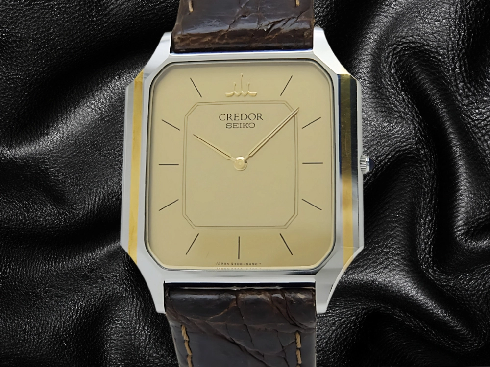 腕時計 SEIKO CREDOR 9300-5340 クレドール クォーツ SEIKO CREDOR 9300-5340 Gold Octagon SHA/SS Dress Watch