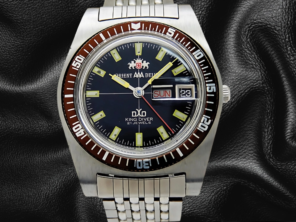 ORIENT AAA DELUXE KING DIVER 21 Jewels Ref.G349-12451 SS Black