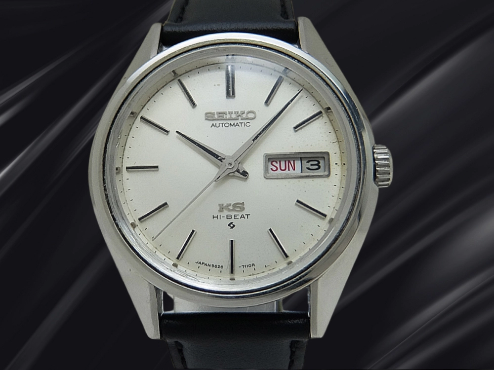 KING SEIKO Hi-Beat 5626-7113 Automatic 25 Jewels Silver Dial SS w